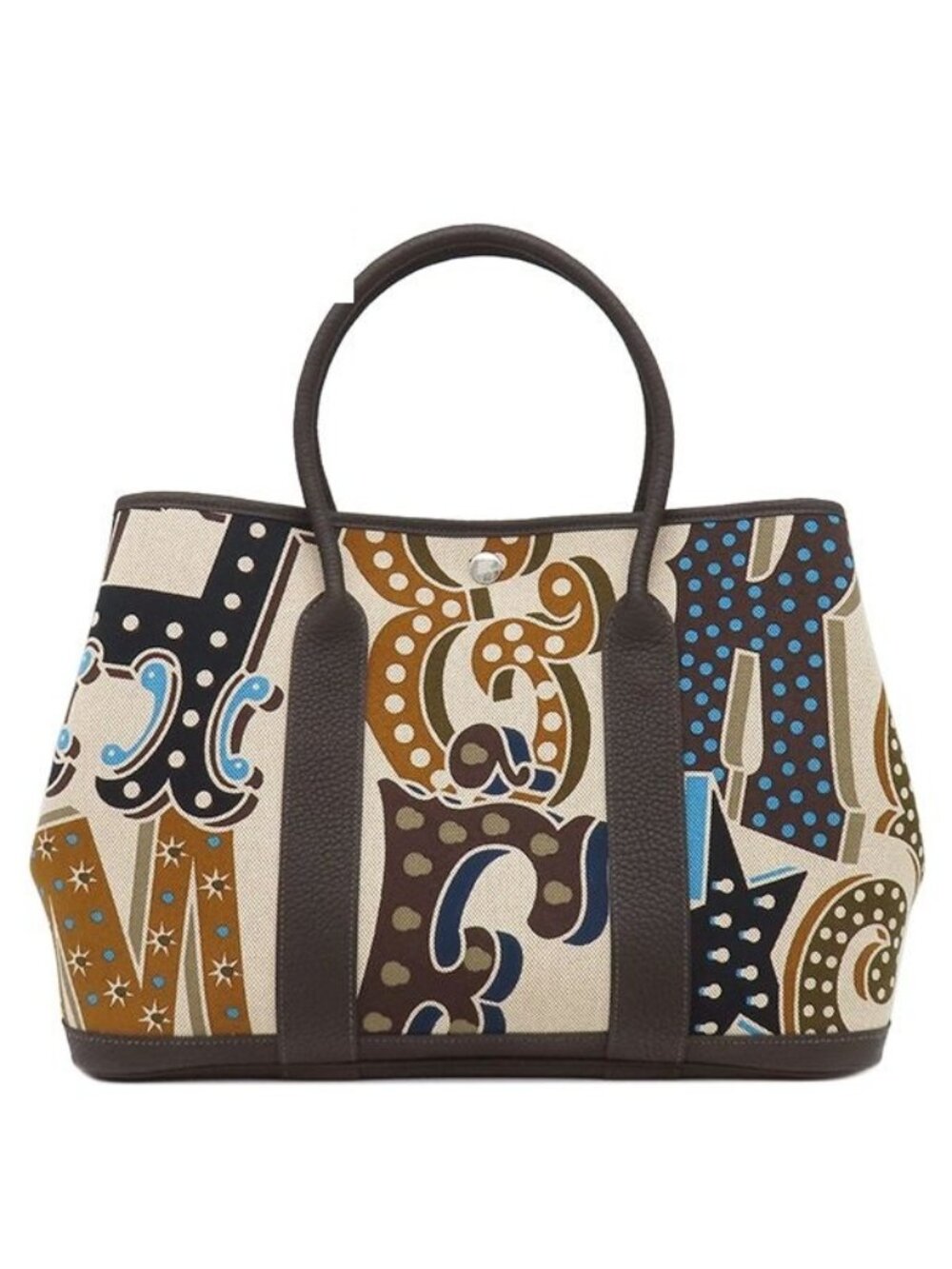 Hermes Tote Garden Party PM Electric Toile H Negonda Kya Glitter le Ecru